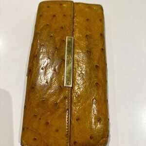 Pre-Owned Gucci Ostrich Wallet